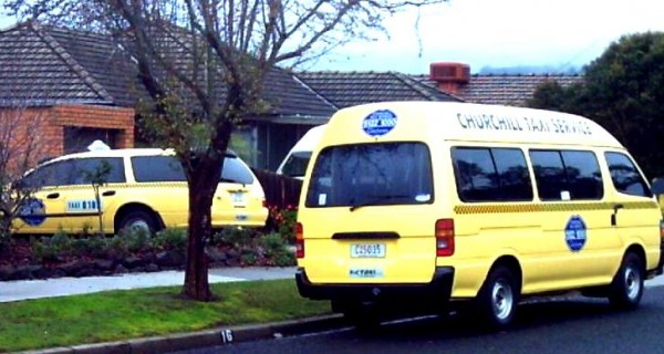 Taxi and van